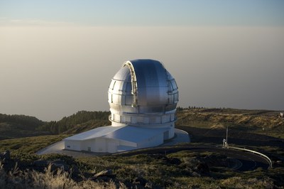 Gran Telescopio Canarias (GTC) dome in the Canary Islands.